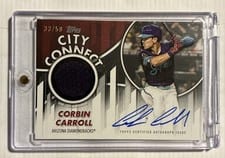 2026 Topps City Connect Swatch Autograph Relics Corbin Carroll #CCAR-CC card