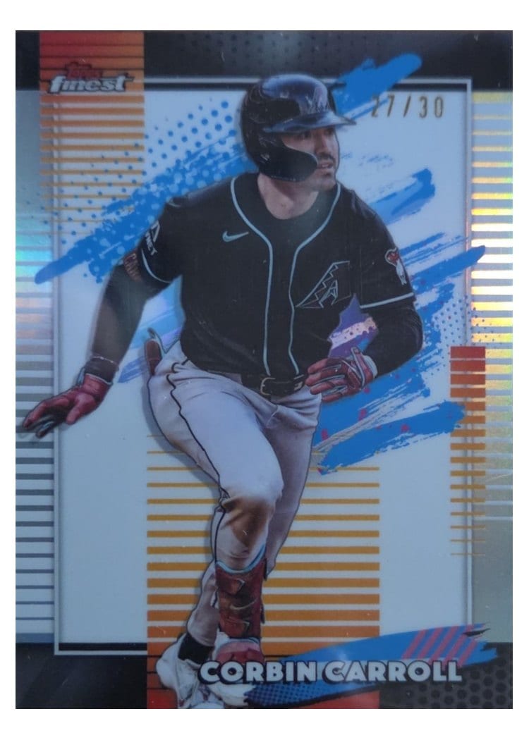 2026 Topps Finest Corbin Carroll White Mini Diamond Refractor #153 card