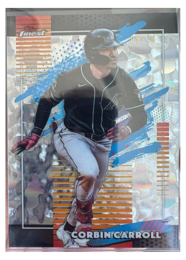 2026 Topps Finest Corbin Carroll Molten Mercury Refractor #153 card