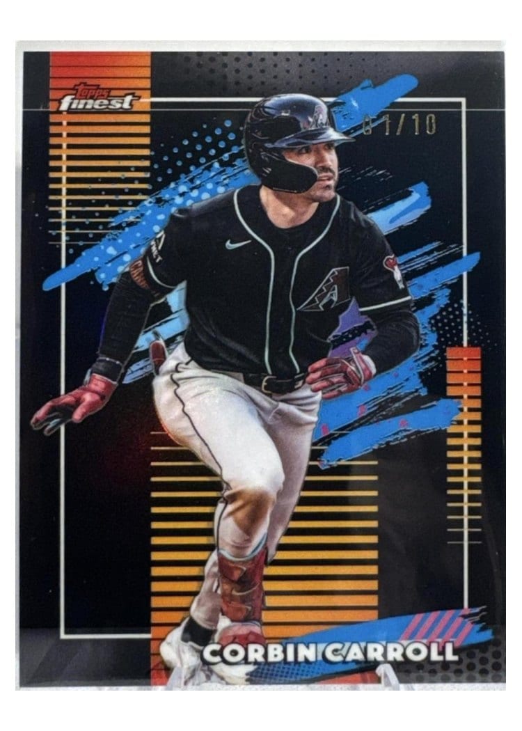 2026 Topps Finest Corbin Carroll Black Refractor #153 card