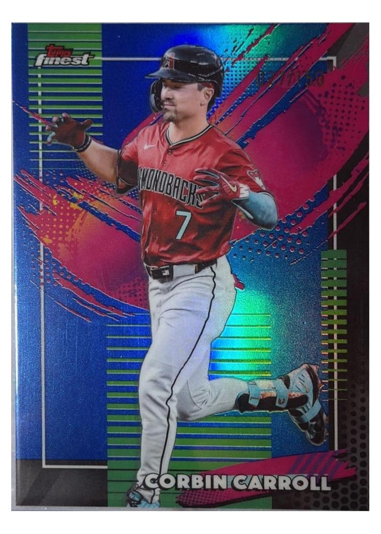 2026 Topps Finest Corbin Carroll Blue Refractor #297 card