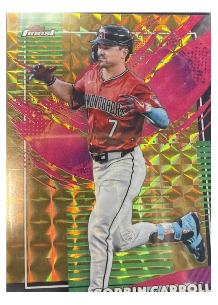 2026 Topps Finest Corbin Carroll Gold X-Fractor #297 card
