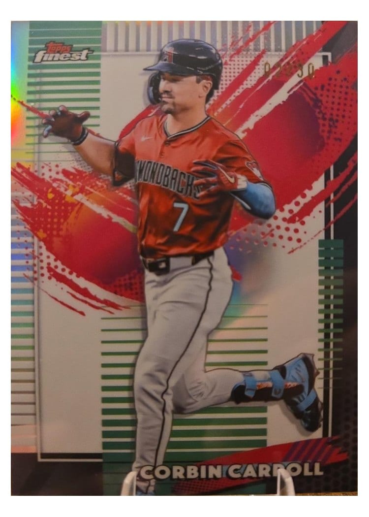 2026 Topps Finest Corbin Carroll White Refractor #297 card