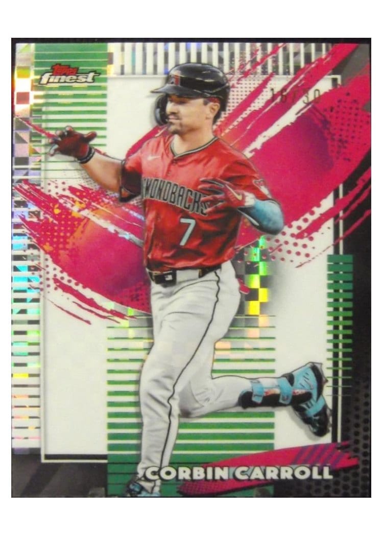 2026 Topps Finest Corbin Carroll White Mini Diamond Refractor #297 card