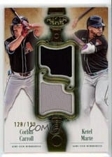 2026 Topps Tier One Dual Player Relics Corbin Carroll #DPR-CM card