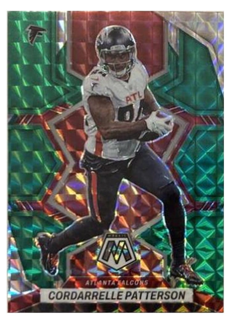 2022 Panini Mosaic Base Set Cordarrelle Patterson Green #8 card
