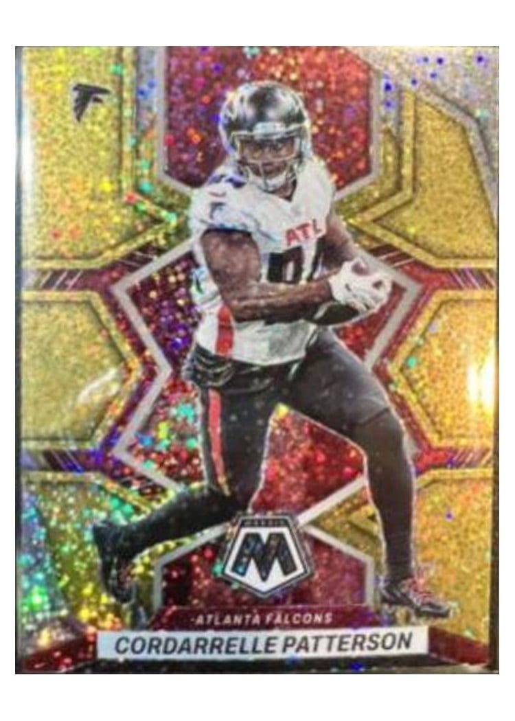 2022 Panini Mosaic Base Set Cordarrelle Patterson Gold Sparkle #8 card