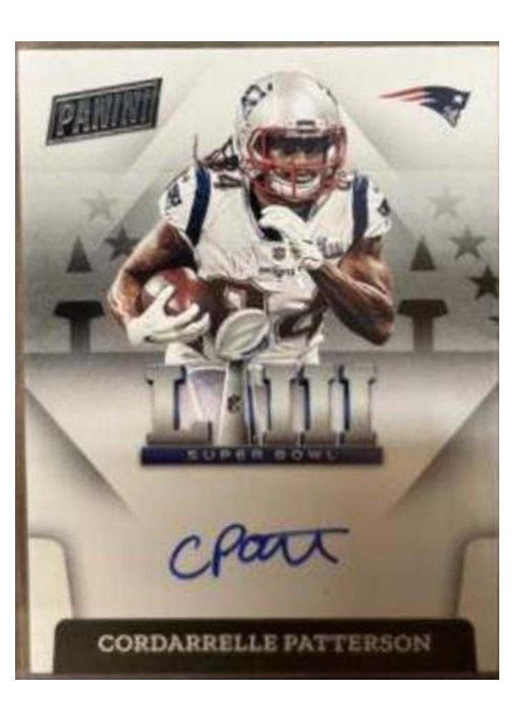 2022 Score Super Bowl Signatures Cordarrelle Patterson #SBLII-CP card