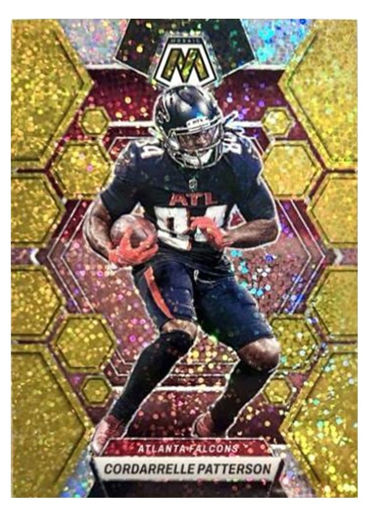 2023 Panini Mosaic Base Set Cordarrelle Patterson Gold Sparkle #7 card