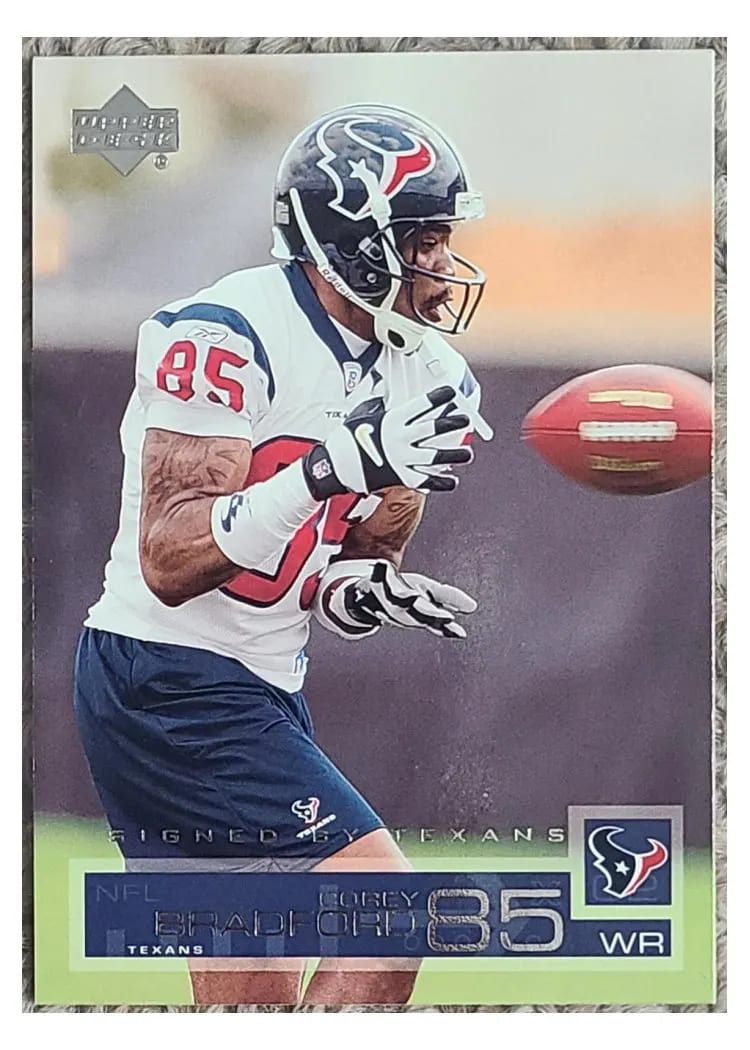 2002 Upper Deck Corey Bradford #70 card