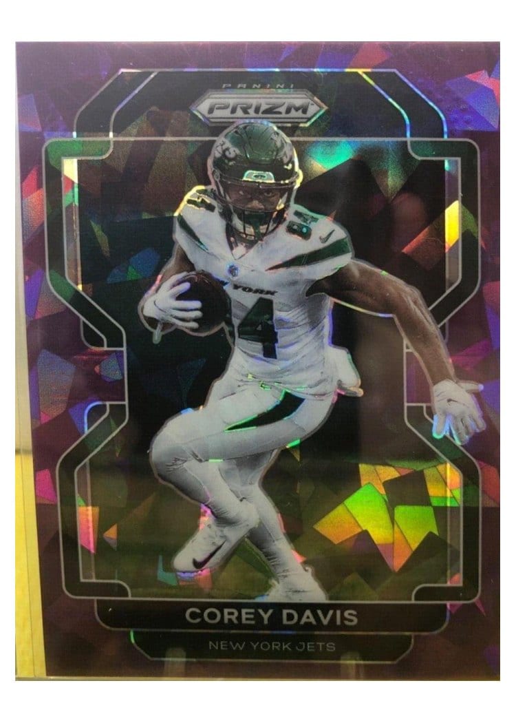 2021 Panini Prizm Base Set Corey Davis Purple Ice Prizm #84 card