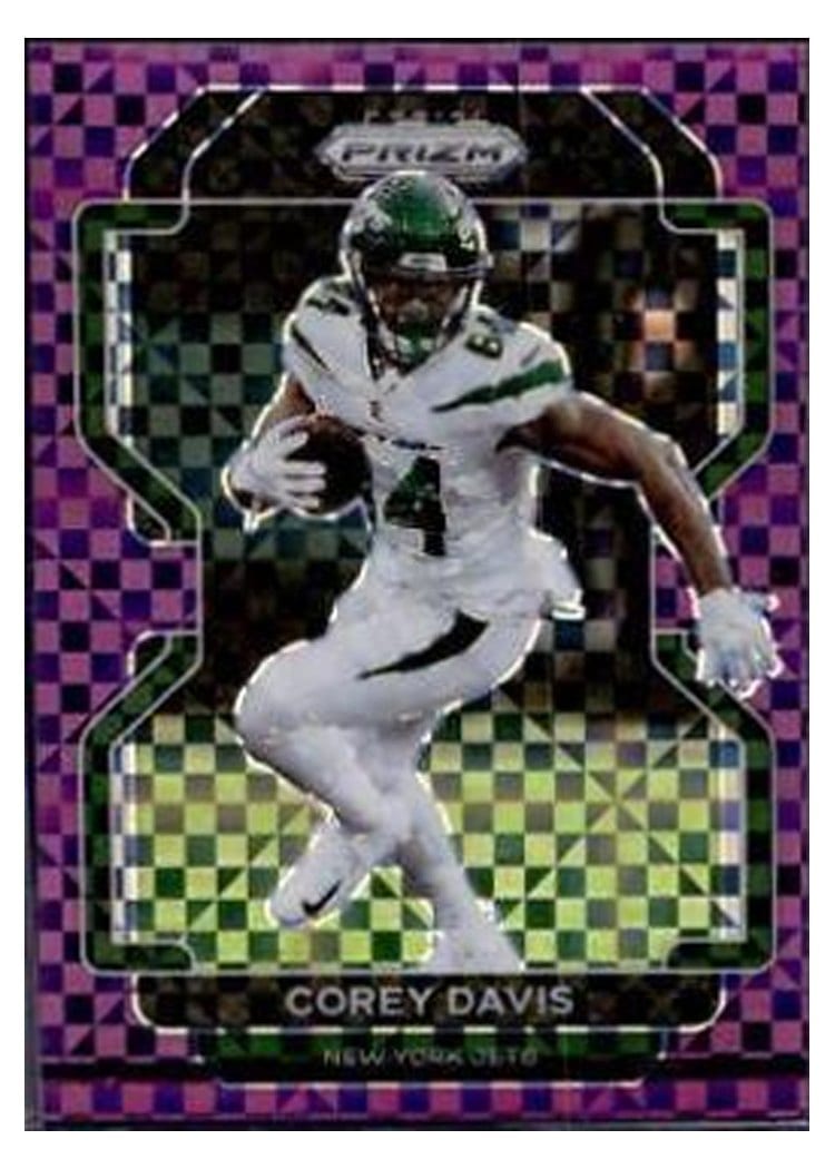 2021 Panini Prizm Base Set Corey Davis Purple Power Prizm #84 card