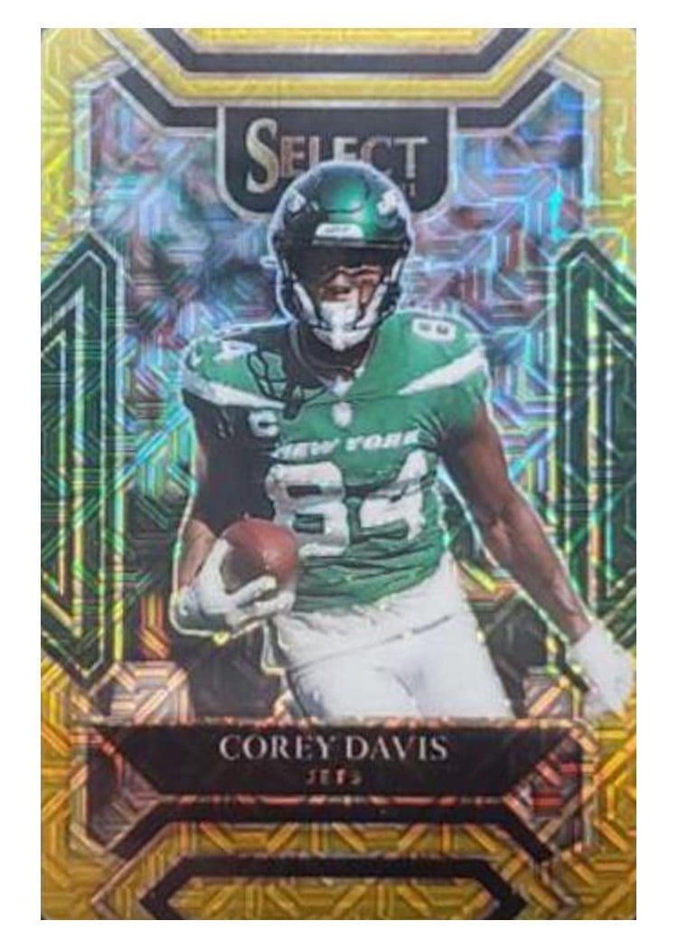2021 Panini Select Base Set Corey Davis Gold Die Cut #227 card