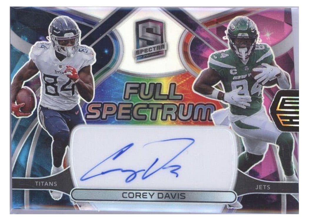 2022 Panini Spectra Full Spectrum Autographs Corey Davis #1 card