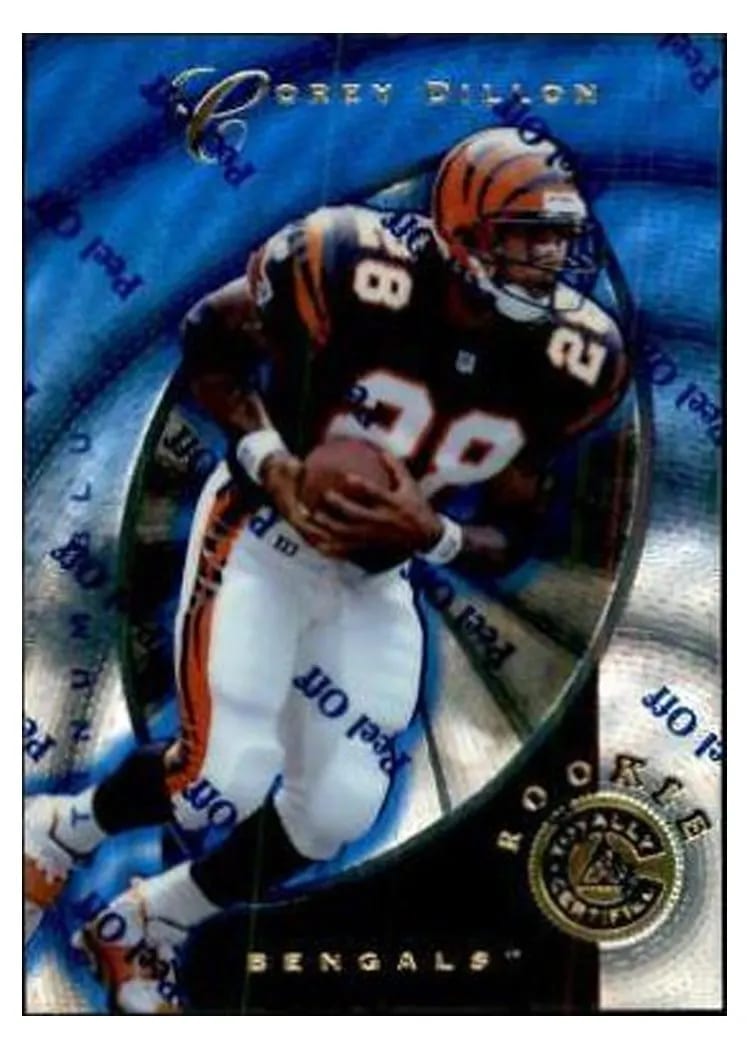 1997 Pinnacle Totally Certified Corey Dillon #145 card