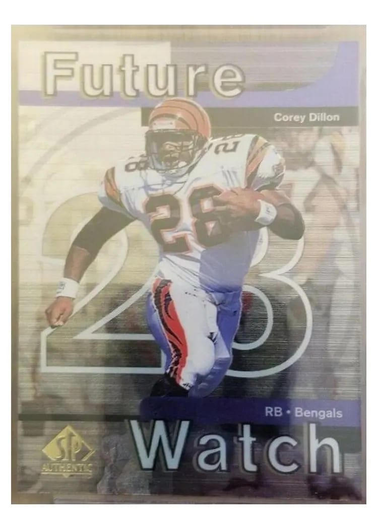 1997 SP Authentic Corey Dillon #25 card