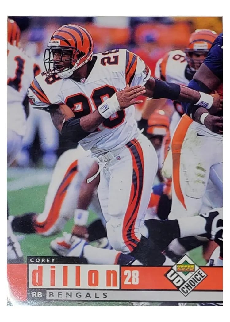 1998 Upper Deck UD Choice Corey Dillon #38 card