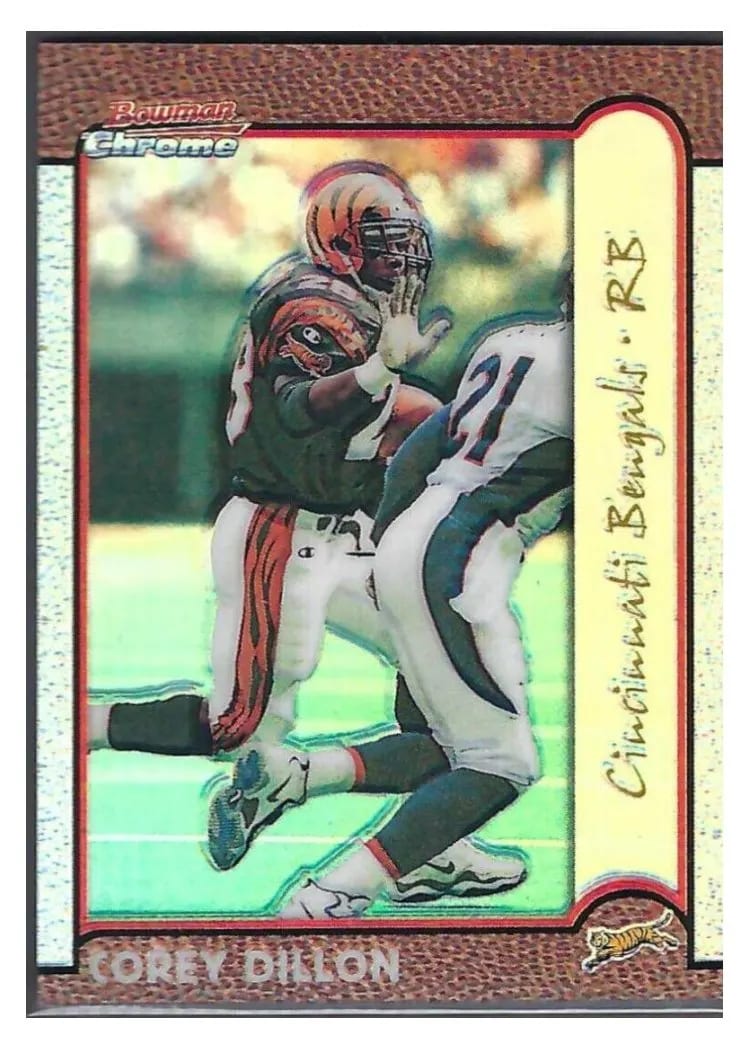 1999 Bowman Chrome Corey Dillon #46 card