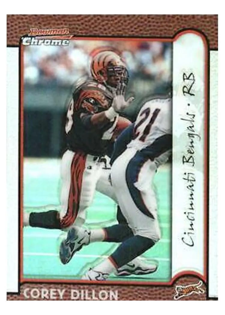 1999 Bowman Chrome Corey Dillon #46 card