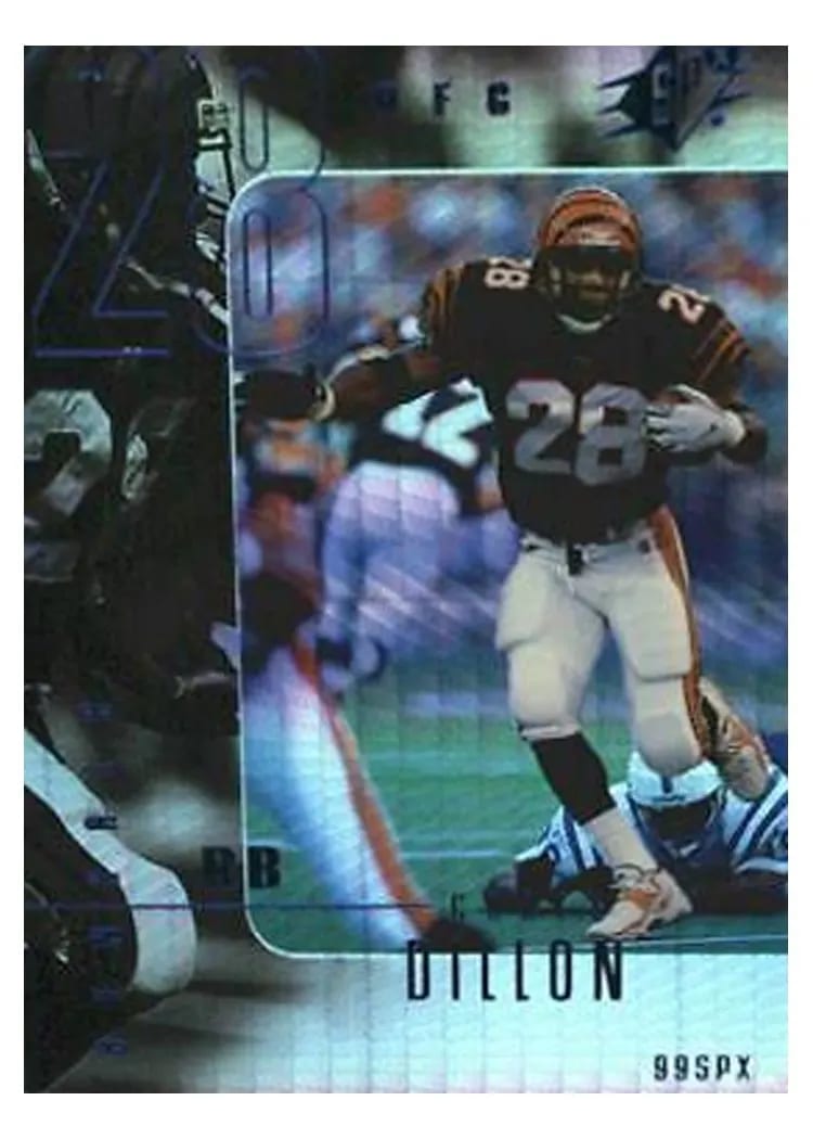 1999 Spx Corey Dillon #19 card