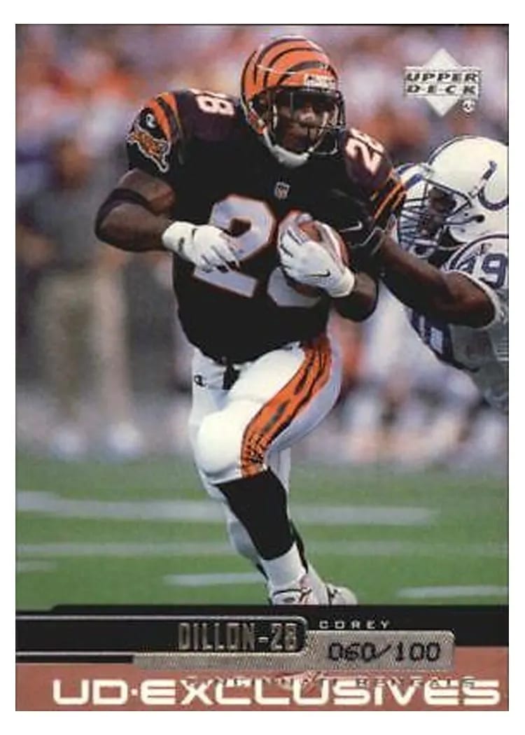 1999 Upper Deck Corey Dillon #46 card