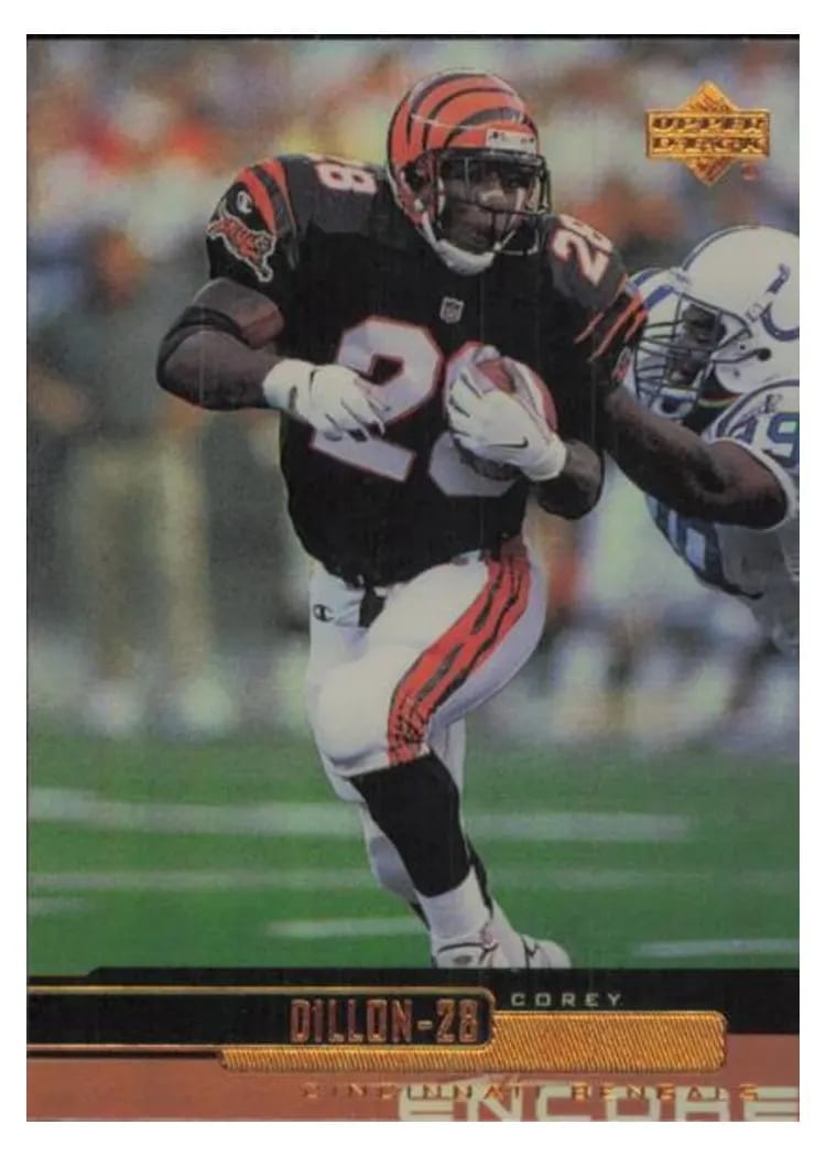 1999 Upper Deck Encore Corey Dillon #39 card
