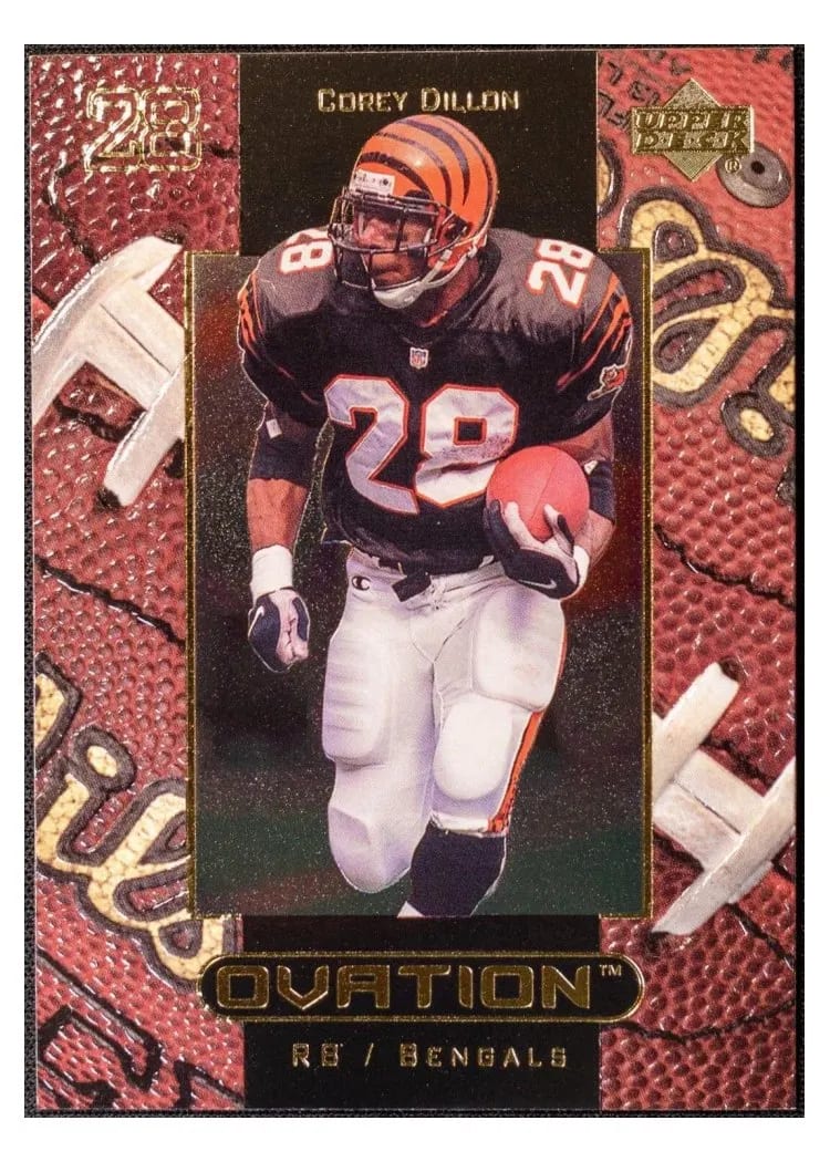 1999 Upper Deck Ovation Corey Dillon #12 card