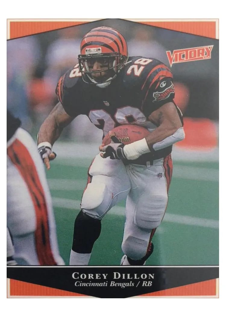 1999 Upper Deck Victory Corey Dillon #54 card
