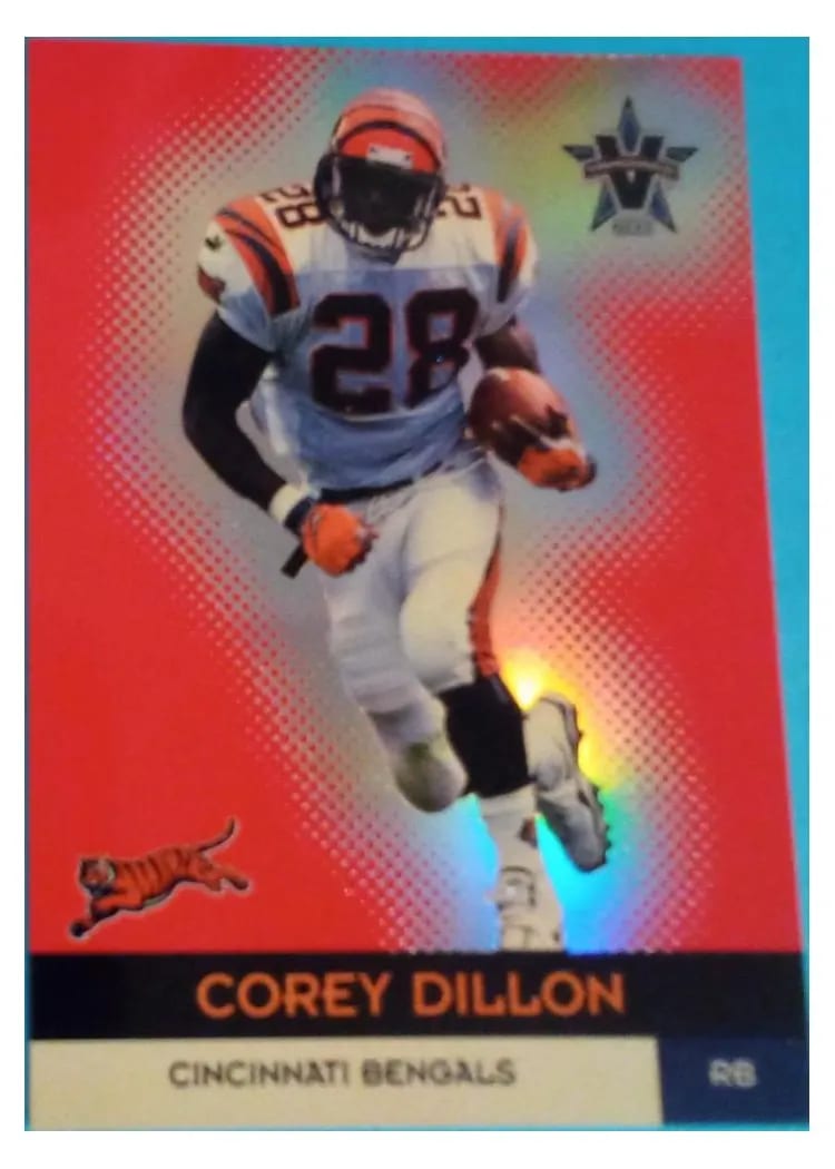 2000 Pacific Vanguard Corey Dillon #9 card