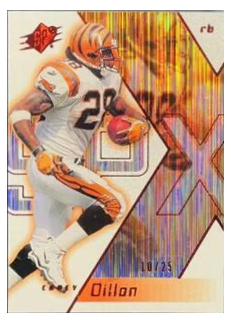 2000 Spx Corey Dillon Spectrum #17 card