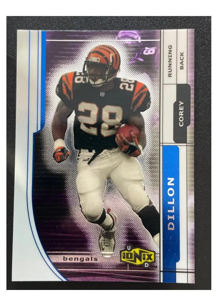 2000 Upper Deck Ionix Corey Dillon #11 card