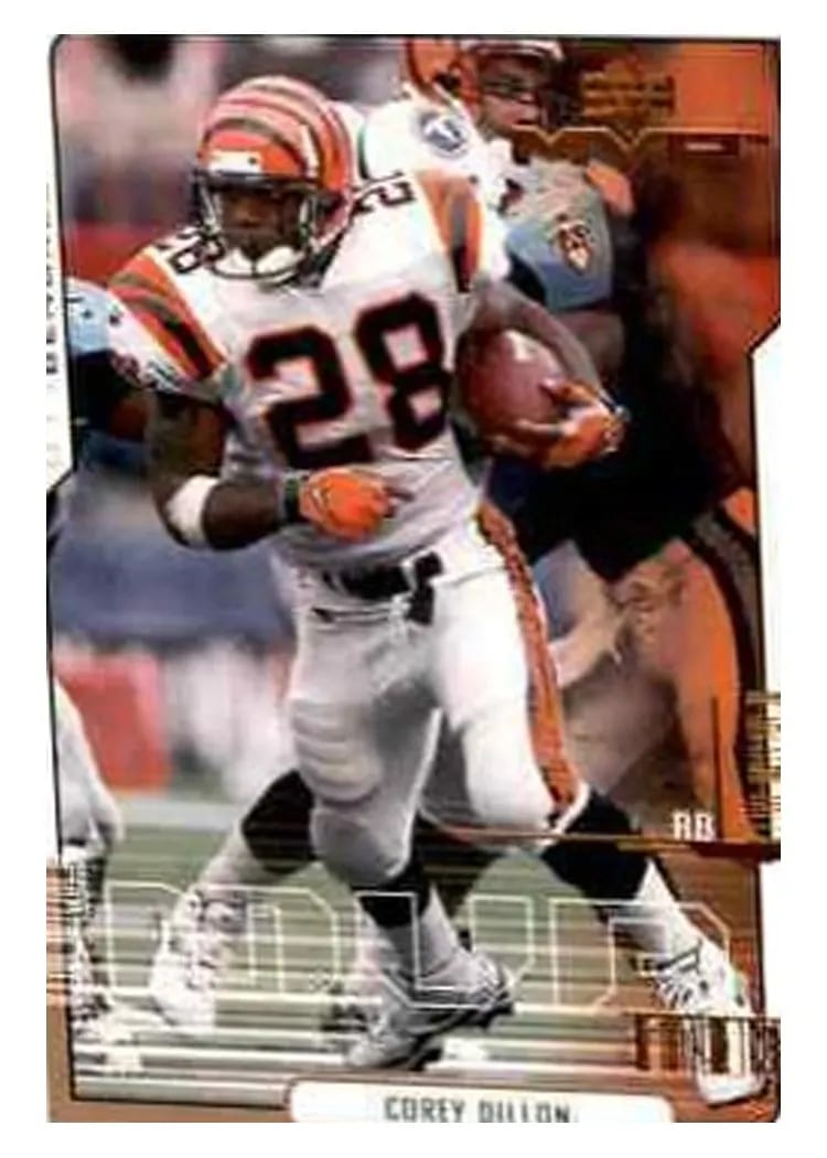2000 Upper Deck MVP Corey Dillon #35 card