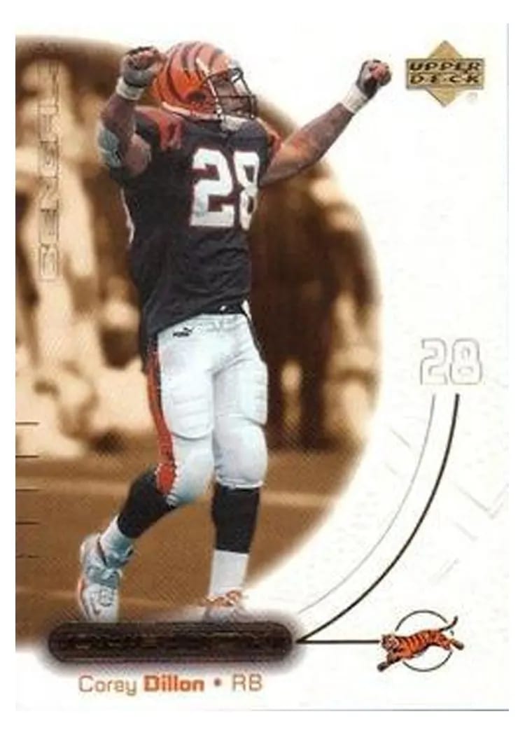 2000 Upper Deck Ovation Corey Dillon #12 card