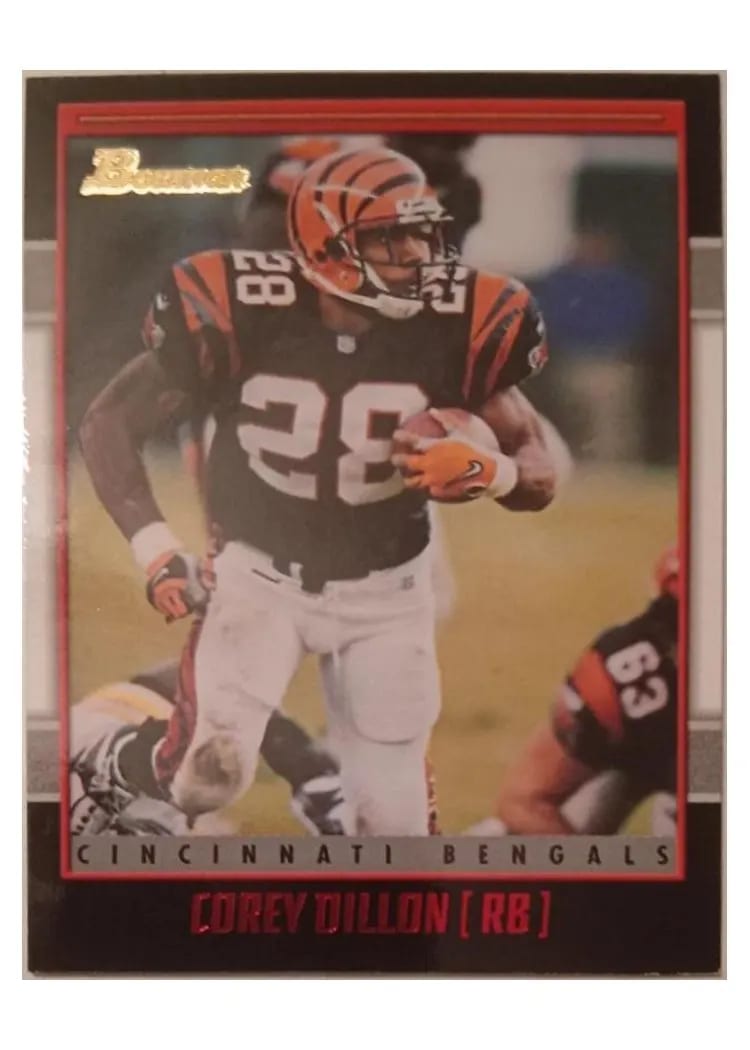 2001 Bowman Corey Dillon #22 card