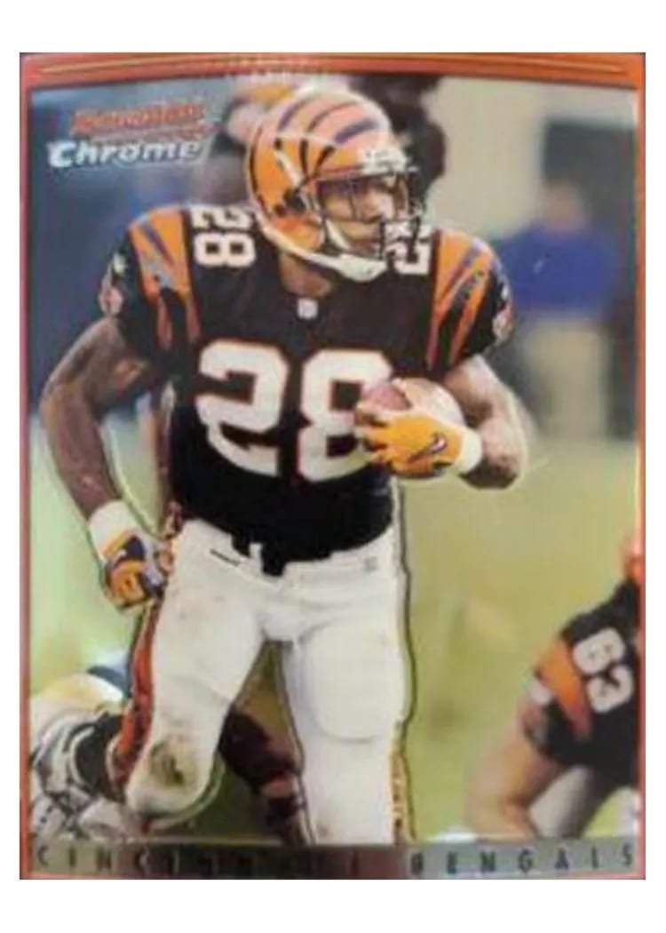 2001 Bowman Chrome Corey Dillon #22 card