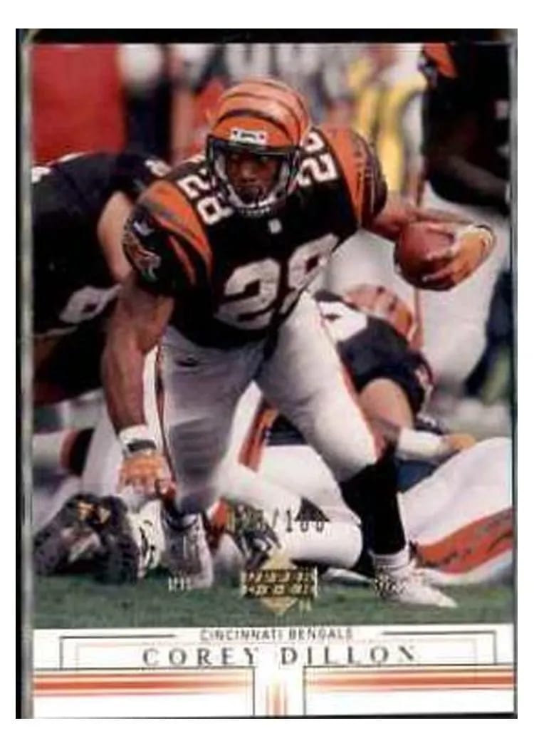 2001 Upper Deck Corey Dillon #34 card