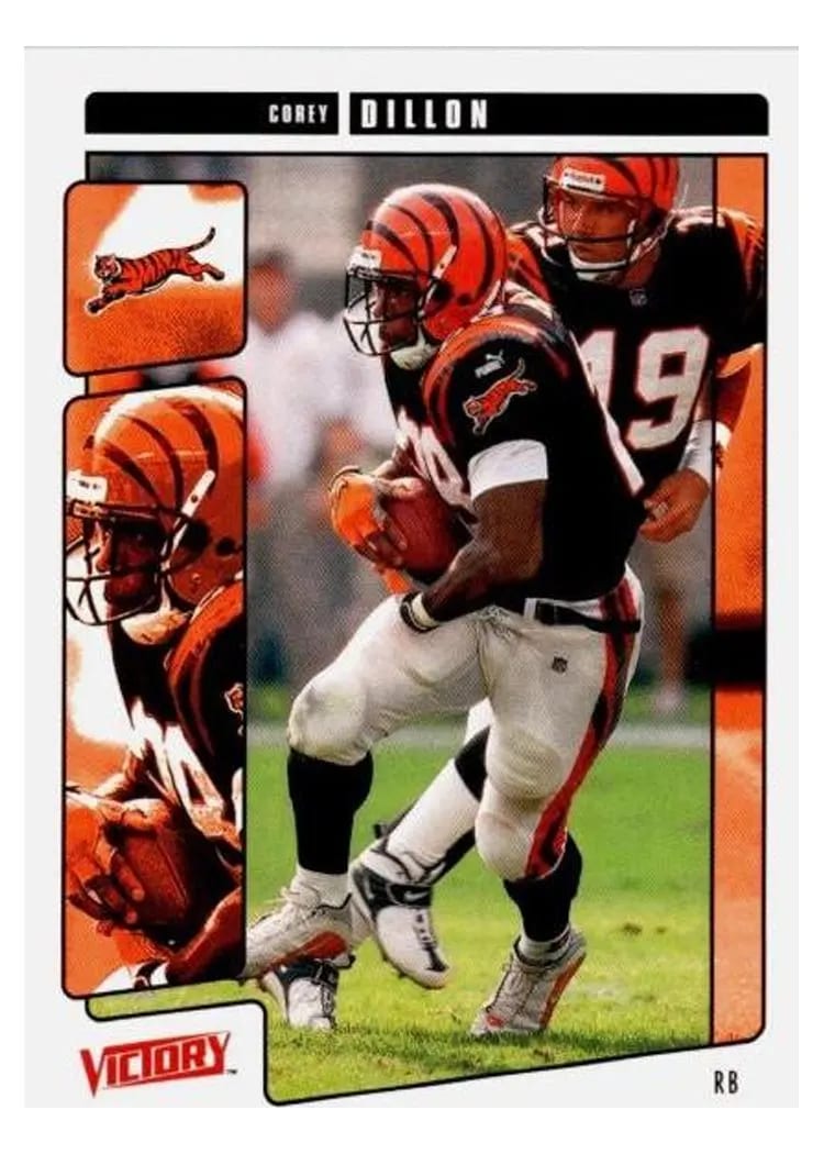 2001 Upper Deck Victory Corey Dillon #67 card