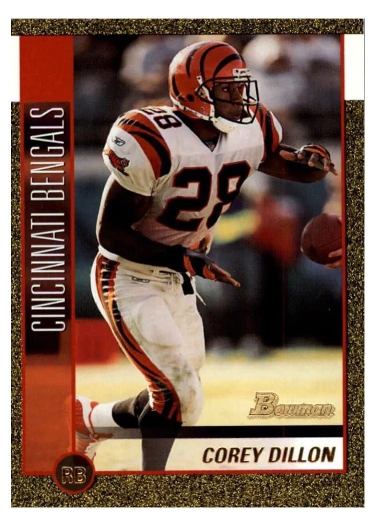 2002 Bowman Corey Dillon #21 card