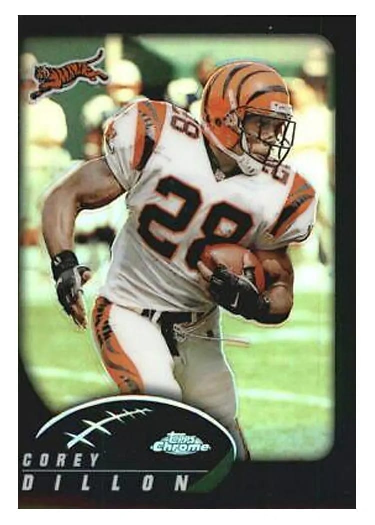 2002 Topps Chrome Corey Dillon #8 card