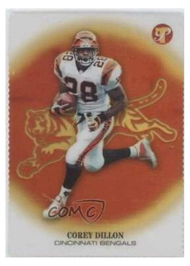 2002 Topps Pristine Corey Dillon Gold Refractor #29 card