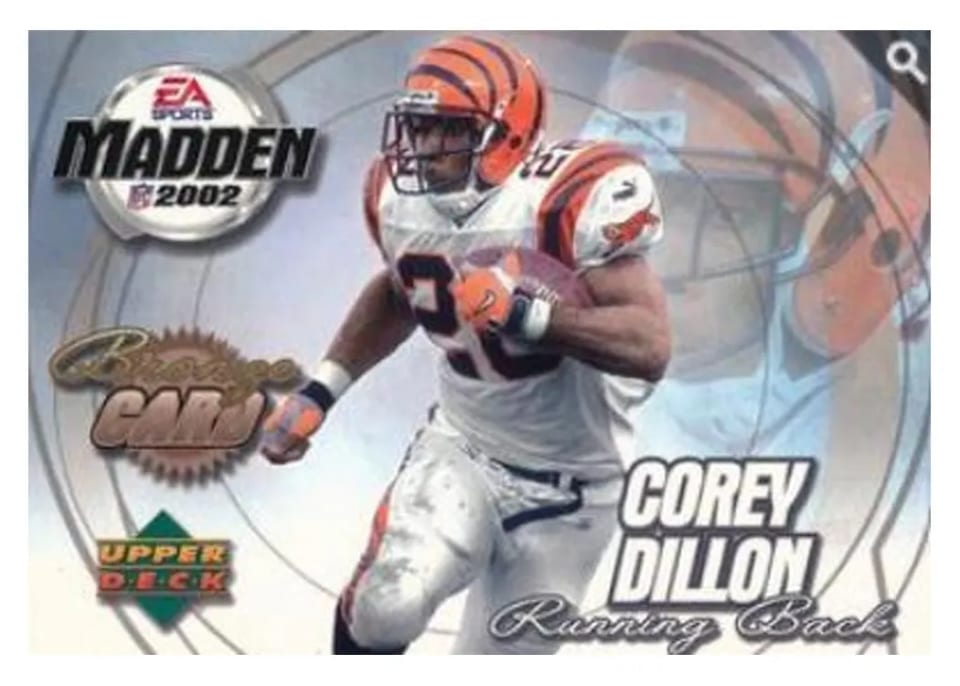 2002 Upper Deck Corey Dillon #10 card