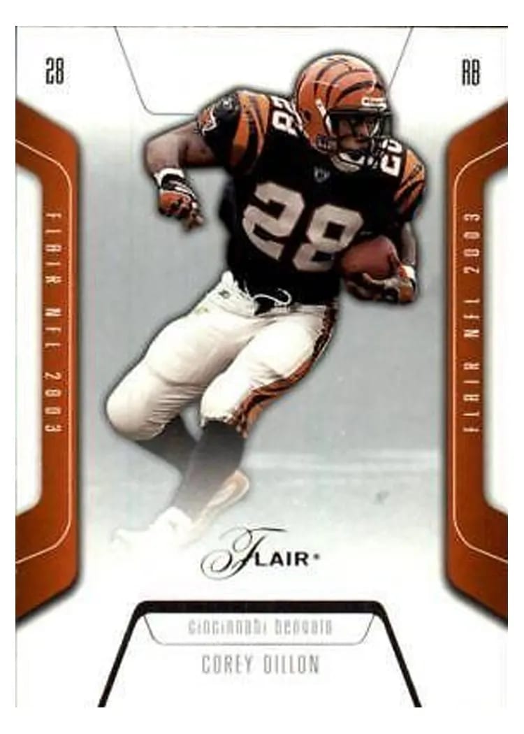 2003 Flair Corey Dillon #43 card