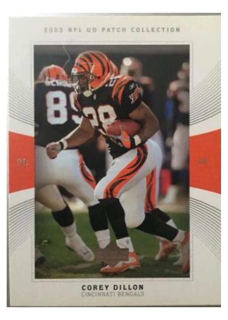 2003 Upper Deck Patch Collection Corey Dillon #44 card