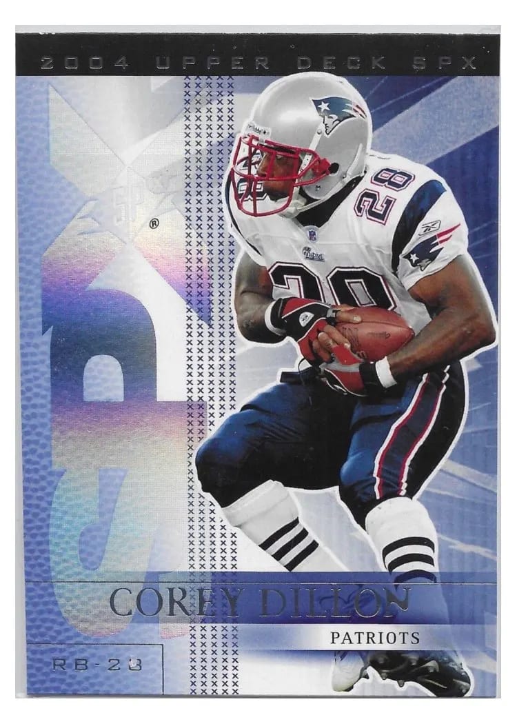 2004 Spx Corey Dillon #58 card