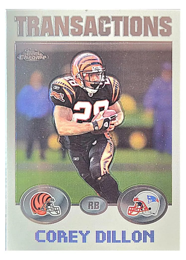 2004 Topps Chrome Corey Dillon #111 card