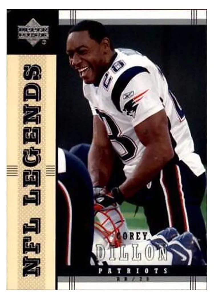 2004 Upper Deck Legends Corey Dillon #53 card