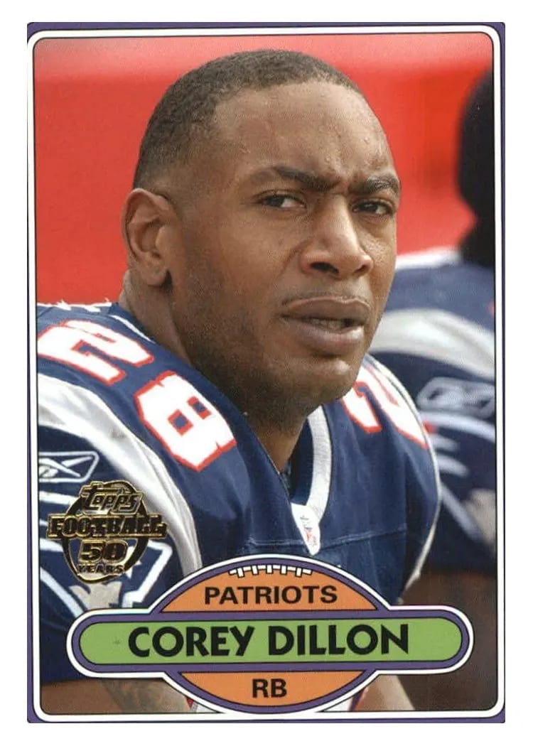 2005 Topps Throwback Corey Dillon #TB25 card