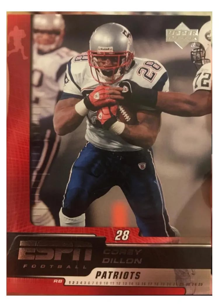 2005 Upper Deck ESPN Corey Dillon #60 card