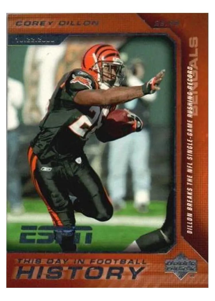 2005 Upper Deck ESPN Corey Dillon #7 card