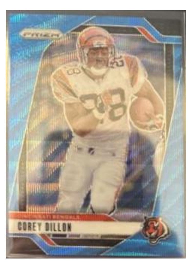 2024 Panini Prizm Base Set Corey Dillon Blue Wave #62 card